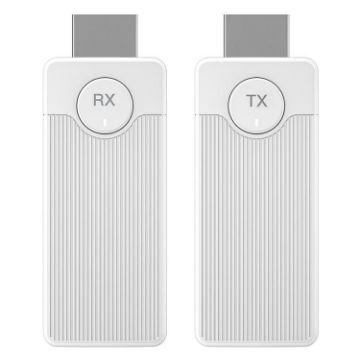Q50 Vertical Texture Wireless HDMI Transmitter & Receiver (White) - 1
