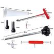 23pcs Car Tire Repair & Valve Install Tool Set (Black) - 2