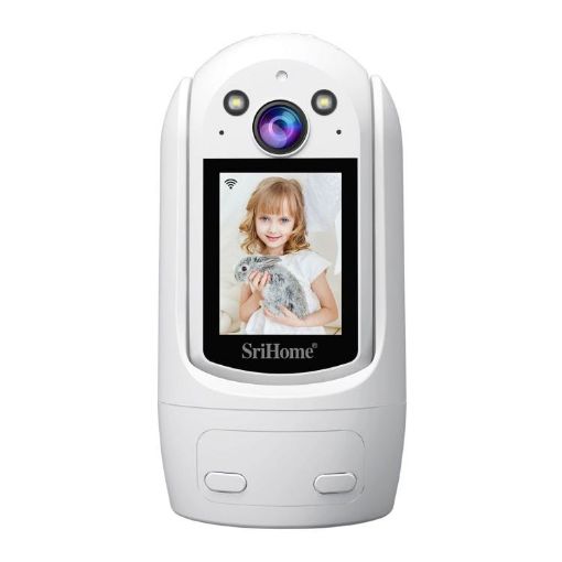 SriHome SH060 2MP Smart IP Camera with 2.4" Screen & 2-Way Voice Call - 1