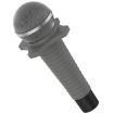 Dark Grey Silicone Protective Cover for Shure SM58 Mic (No Switch) - 2