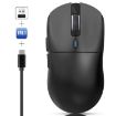 HXSJ T68 Wireless/Wired Gaming Mouse, Black - 3 Modes, Lightweight - 1