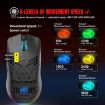 HXSJ T66 RGB Rechargeable Mouse: 3 Modes Wired/Wireless (White) - 4