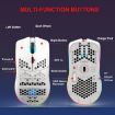 HXSJ T66 RGB Rechargeable Mouse: 3 Modes Wired/Wireless (White) - 5