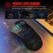 HXSJ T66 RGB Rechargeable Mouse: 3 Modes Wired/Wireless (White) - 6
