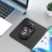 HXSJ T200 Black Transparent RGB Wireless Mouse, Dual Modes 2.4G BT5.0 - 5