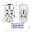 HXSJ T200 Wireless Mouse White RGB Dual Modes 2.4G BT5.0 - 6