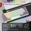 HXSJ V400 Wired RGB Backlit 63-Key Membrane Keyboard (Grey/Beige) - 6