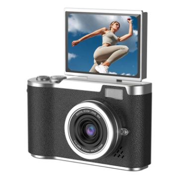 LK007 Retro Kids Camera, 2.4" HD CCD, Black - 1