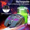 HXSJ T500 White 2.4G Rechargeable Backlight Wireless Mouse - 5