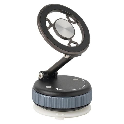 XZK101 Gun Metal Folding Magnetic Car Phone Holder - 1
