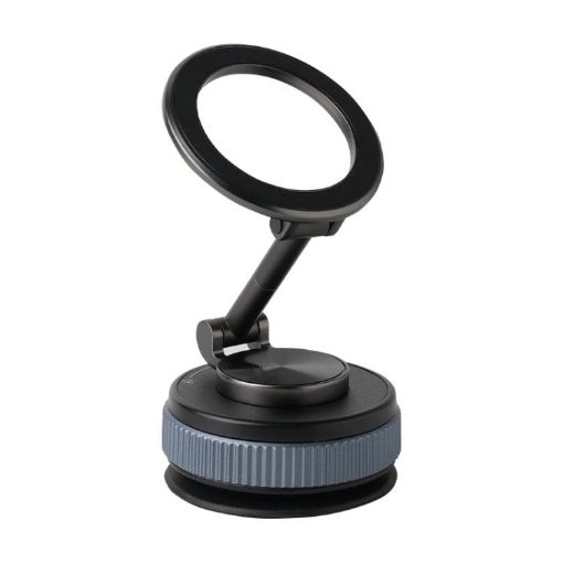 XZK104 2nd Gen Magnetic Folding Car Phone Holder - Gun Metal C Type - 1