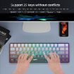 HXSJ V200 RGB Backlight 68-Key Wired Membrane Keyboard (Black) - 6