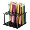 96-Hole Black Acrylic Paint Brush and Pencil Stand YX163 - 1