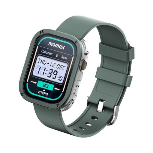 MOMAX SW3S 1.99" Screen 3ATM Waterproof Smart Watch (Green) - 1
