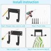 Adjustable Black Wall Mounted Ironing Board Hanger Bracket - 4