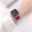 Leopard Silicone Watch Band for Apple Watch 38-42mm (Wine Red) - 3