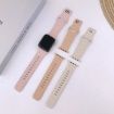 Leopard Silicone Watch Band for Apple Watch 38-42mm (Wine Red) - 4