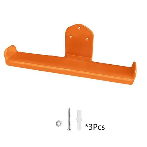 Orange Wall Mounted Backpack Leaf Blower Hook Storage Bracket - 1