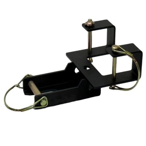 Trailer Towing Hook Bracket with Removable Pin for Trash Can - 1