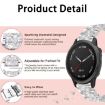 Garmin Fenix 8/7S/6S/5S Diamond Jewelry Steel Band Rose Gold - 3