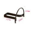 Cowboy Hat Storage Rack: 4pcs Wall Mounted Display Organizer (Black) - 2