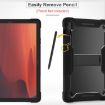 Shockproof Silicone Hybrid Case for Samsung Galaxy Tab S10 FE+ (Black) - 4