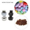 Black Hexagonal Metal Screw Pill Storage Box & Travel Capsule Tank - 2