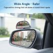 360 Rotating Blind Spot Wide-angle Rear-view Mirror (Black) - 3
