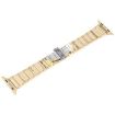 Apple Watch 46mm/49mm/45mm/44mm Ceramic Steel Band (Gold White) - 3