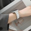 Apple Watch 46mm/49mm/45mm/44mm Ceramic Steel Band (Gold White) - 6
