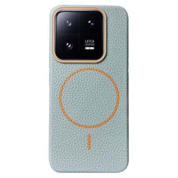 Xiaomi 13 TPU Phone Case - Blue Orange, Thin Circle, MagSafe Compatible - 1
