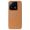 Xiaomi 13 Pro MagSafe Litchi Grain TPU Case Gold Brown - 1