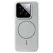 Xiaomi 14 MagSafe Litchi Grain TPU Case, Titanium Gray - 1