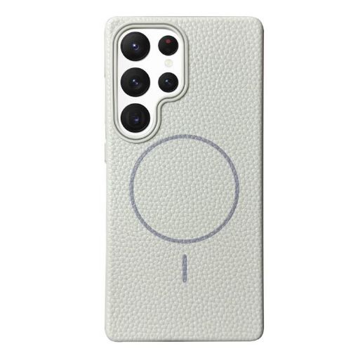 Samsung Galaxy S22 Ultra 5G MagSafe TPU Case White Grey - 1