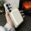 Samsung Galaxy S23 5G MagSafe Litchi Grain TPU Case - Purple Orange - 6