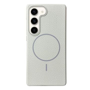 Samsung Galaxy S23 5G Thin Circle MagSafe TPU Case (White Grey) - 1