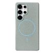 Galaxy S23 Ultra 5G MagSafe Litchi Grain TPU Case Light Blue - 1