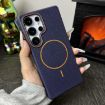 Samsung Galaxy S24 5G Dark Blue Orange MagSafe TPU Case - 2