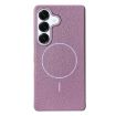 Samsung Galaxy S25+ 5G MagSafe Litchi Grain TPU Case (Purple) - 1