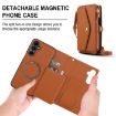 Samsung Galaxy S23+ 5G Leather Wallet Case with Lanyard (Brown) - 2