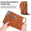 Galaxy S22 5G Leather Wallet Case with Lanyard (Brown) - 2