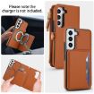 Galaxy S22 5G Leather Wallet Case with Lanyard (Brown) - 3
