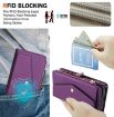 Samsung Galaxy S21 5G Leather Wallet Case with Lanyard (Dark Purple) - 5