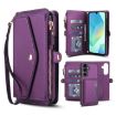Samsung Galaxy A16 5G Leather Wallet Case with Lanyard, Dark Purple - 1