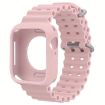 Apple Watch Series 10 46mm Pink Ocean Silicone Band & Case - 1