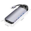 HW-TC28 10-In-1 USB-C Hub: HDMI, VGA, SD, PD, Ethernet, USB 3.0, Audio - 2