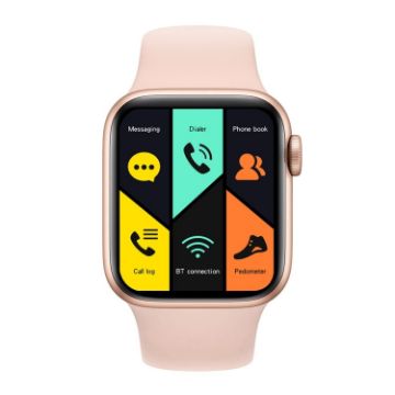 Pink DW35 Smart Watch, 1.75" Screen, IP67 Waterproof, Monitors & Calls - 1