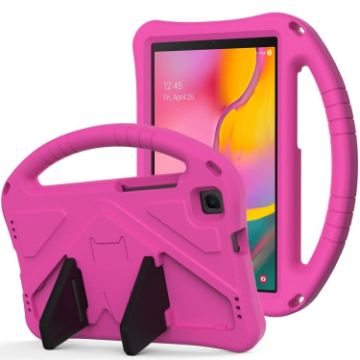 Galaxy Tab A 8.0 2019 T290/T295 Anti-Fall Case with Holder (Rose Red) - 1