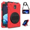 Red Shockproof Case for Galaxy Tab Active 3 T570/T575, Straps Included - 2