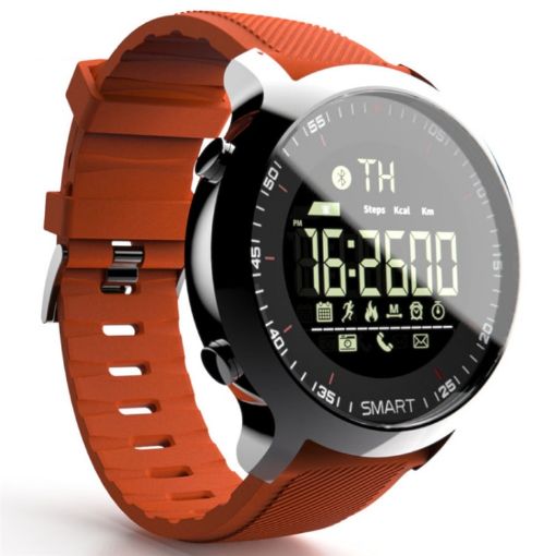 Lokmat MK18 Smart Watch, 1.1" Screen, IP68 Waterproof, Orange - 1